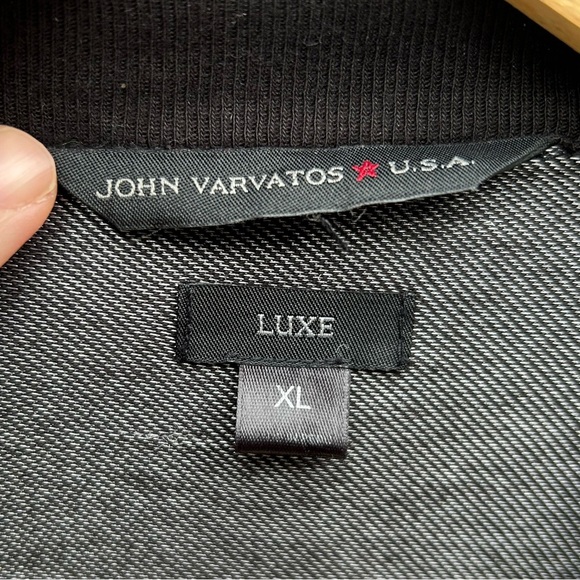 John Varvatos Grey “luxe” light pleather accented jacket, size XL - Picture 9 of 9